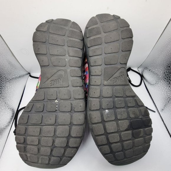Nike Roshe One High Print GS Womens 8.5 - Kids 7Y Black Lined Shoes 807744-002 - Picture 10 of 12